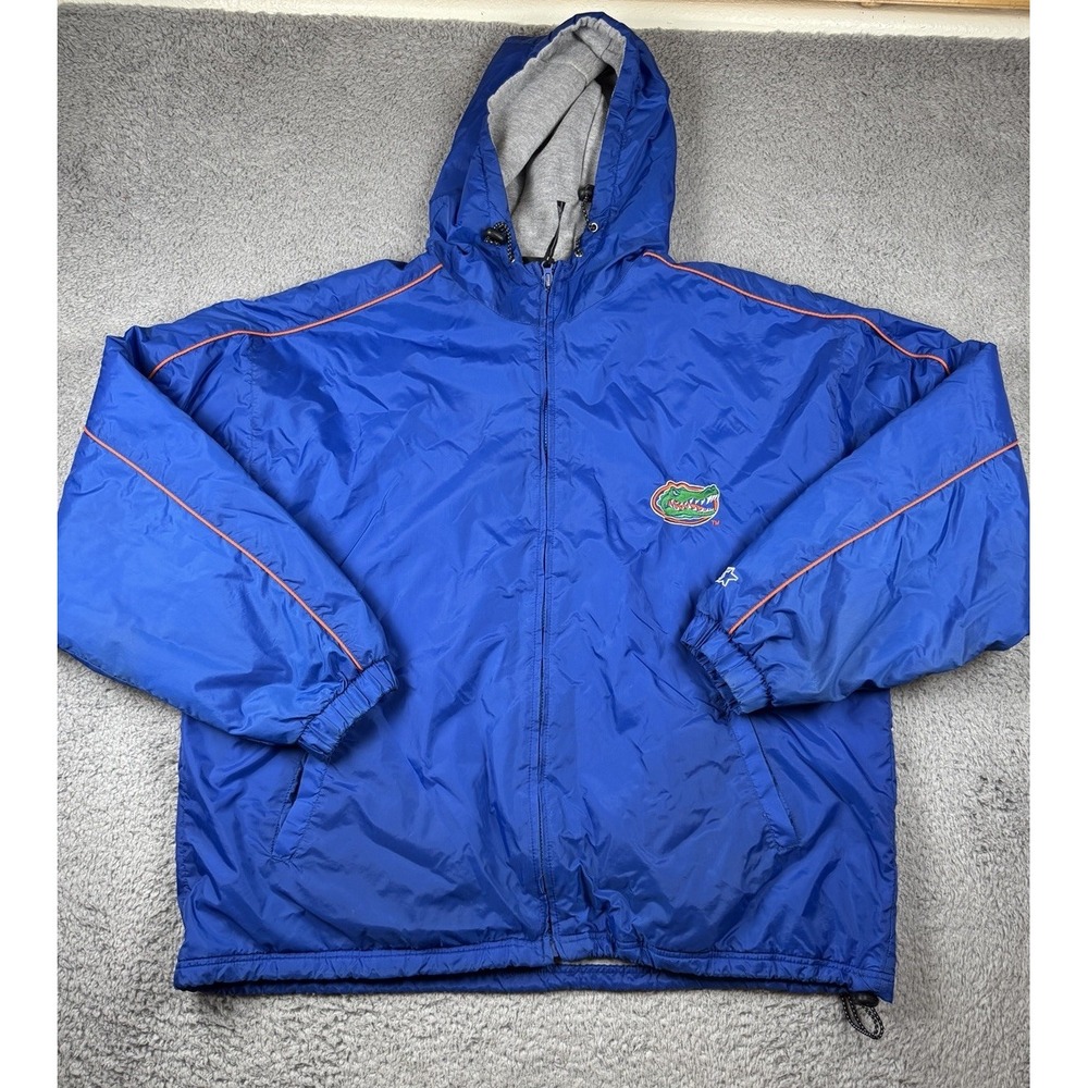 Vintage Florida Gators Jacket Adult Extra Large Blue Full Zip Lined Starter Mens